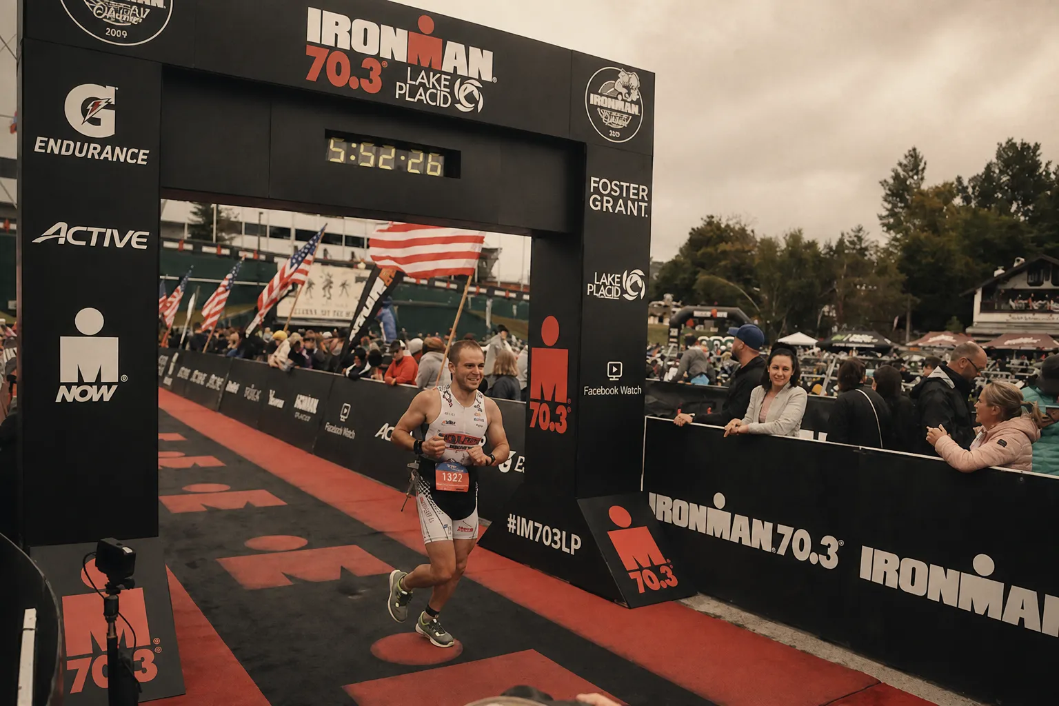 Eliot Jacquin à l'Ironman 70.3 de Lake Placid